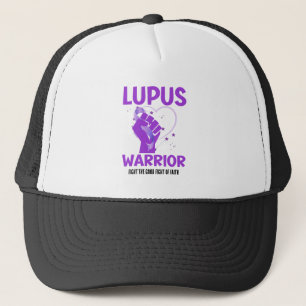LUPUS WARRIOR Lila Aufklärungsmonat Truckerkappe