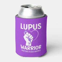 LUPUS WARRIOR Lila Band Aufklären Dosenkühler
