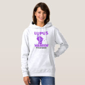 LUPUS WARRIOR Lila Band Aufklären Hoodie (Vorne ganz)
