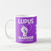 LUPUS WARRIOR Lila Band Aufklären Kaffeetasse (Links)