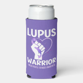 LUPUS WARRIOR Lila Band Aufklären Selters Dosenkühler