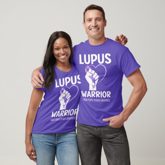 LUPUS WARRIOR Lila Band Aufklären T-Shirt (Unisex)