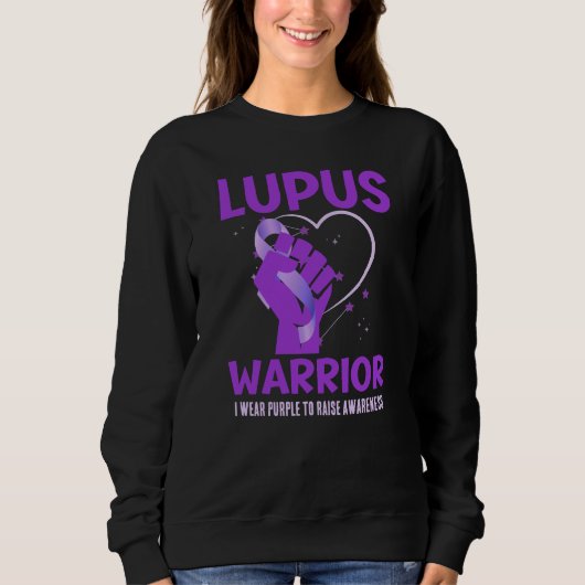 LUPUS WARRIOR Lila, kundenspezifische Sensibilisie Sweatshirt (Vorderseite)