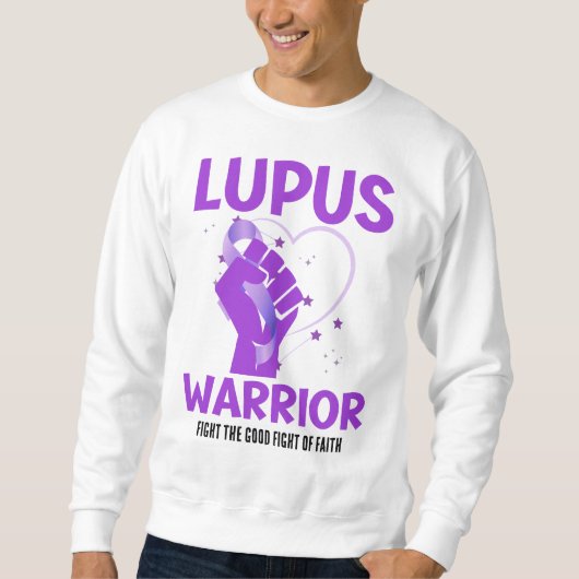 LUPUS WARRIOR Lila, kundenspezifische Sensibilisie Sweatshirt (Vorderseite)