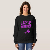 Lupus Warrior Lila Schmetterlinge Sweatshirt (Vorne ganz)