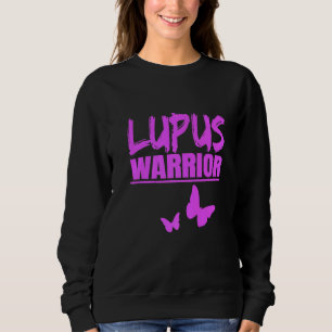 Lupus Warrior Lila Schmetterlinge Sweatshirt
