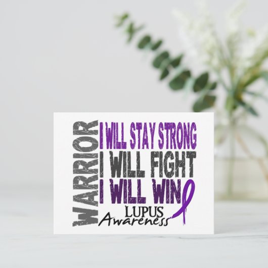 Lupus Warrior Postkarte (Stehend Vorderseite)