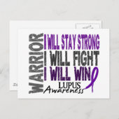 Lupus Warrior Postkarte (Vorne/Hinten)