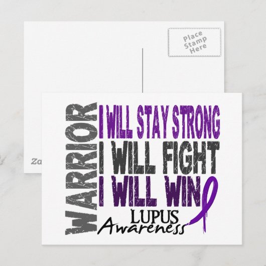 Lupus Warrior Postkarte (Vorne/Hinten)