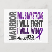 Lupus Warrior Postkarte (Vorderseite)