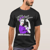 Lupus Warrior Unbreakable Lupus Awareness Gift T-Shirt (Vorderseite)