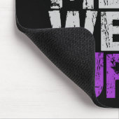 Lupus-wirkliche Mann-Abnutzung lila Mousepad (Ecke)