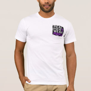Lupus-wirkliche Mann-Abnutzung lila T-Shirt