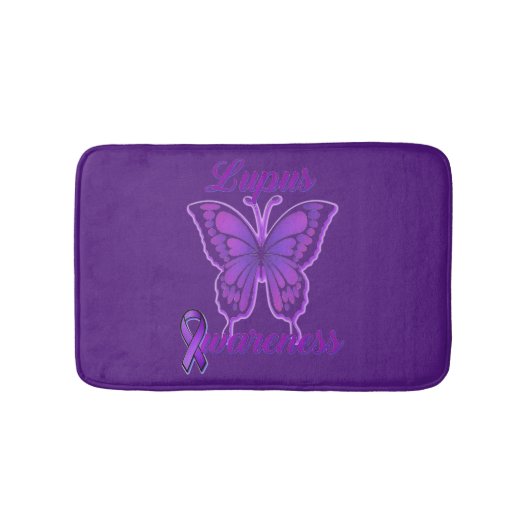 Lupusbewusstsein Badematte (Vorderseite)