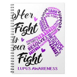 LupusLupus Bewusstsein Ihr Kampf ist unser Kampf Notizblock