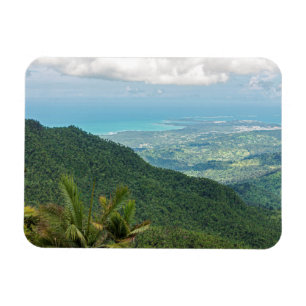 Luquiller Berge mit Blick auf die Küste Puerto Ric Magnet