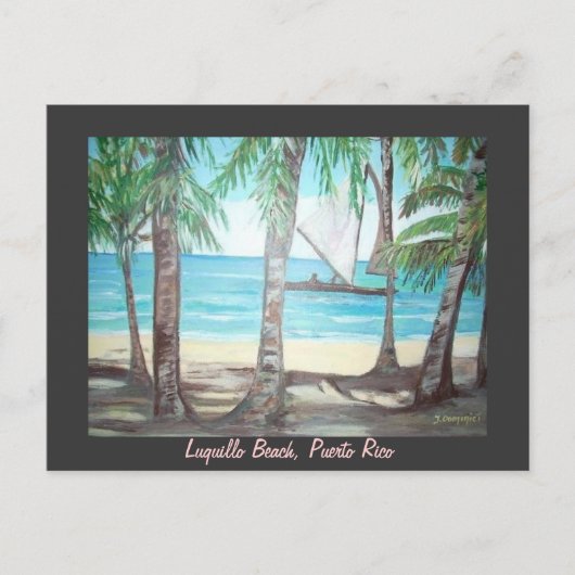 Luquillo Beach, Postkarte (Vorderseite)