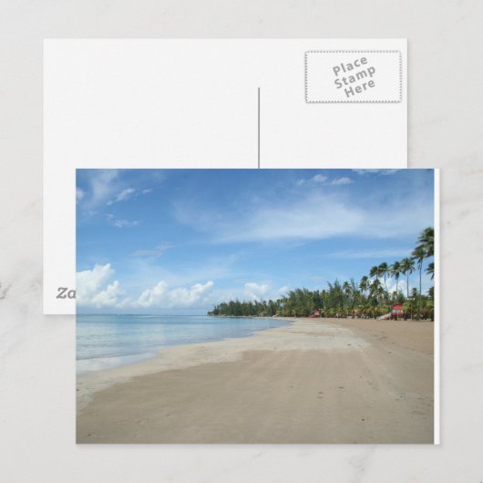 Luquillo Beach, PR Postkarte (Vorne/Hinten)