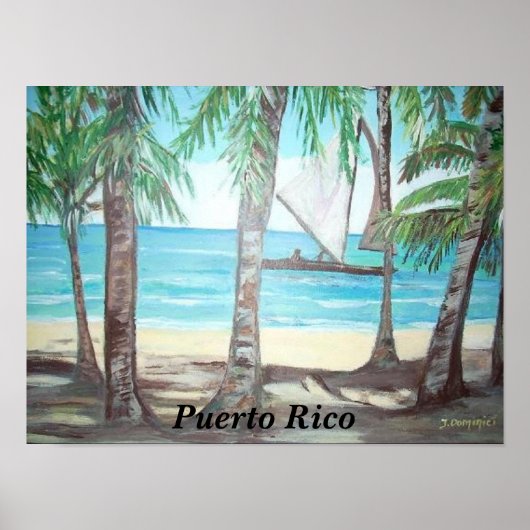Luquillo Beach, Puerto Rico Poster (Vorne)