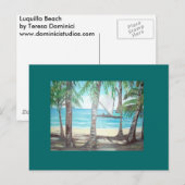 Luquillo Beach, Puerto Rico Postkarte (Vorne/Hinten)