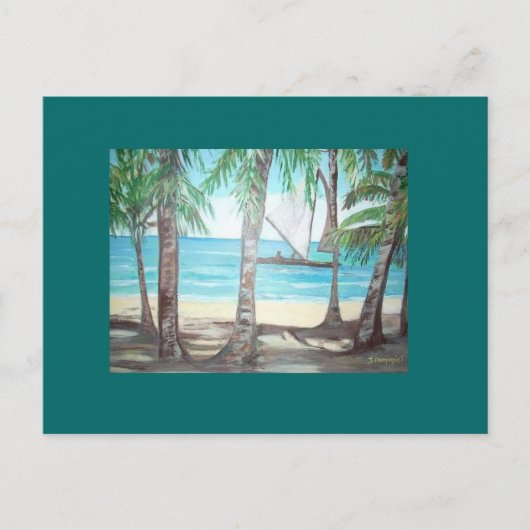 Luquillo Beach, Puerto Rico Postkarte (Vorderseite)
