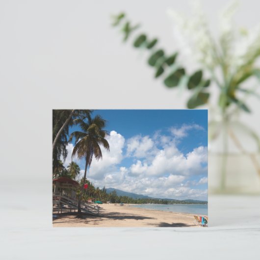 Luquillo Beach Puerto Rico Postkarte (Stehend Vorderseite)