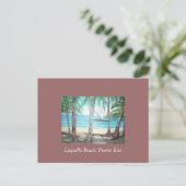 Luquillo Beach, Puerto Rico Postkarte (Stehend Vorderseite)