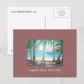 Luquillo Beach, Puerto Rico Postkarte (Vorne/Hinten)