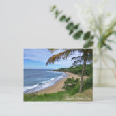 Luquillo, Puerto Rico - Versteckte Wellen Postkarte (Stehend Vorderseite)