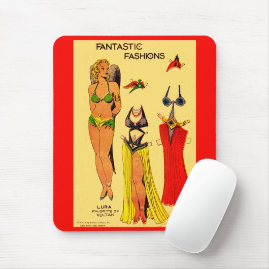 Lura Favorit der Vultan Papier-Puppe Flash Gordon Mousepad (Mit Mouse)