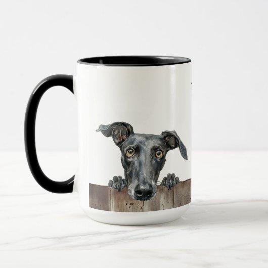 Lurcher Dog Tasse (Links)