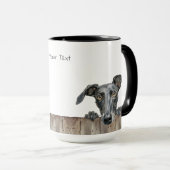 Lurcher Dog Tasse (VorderseiteRechts)
