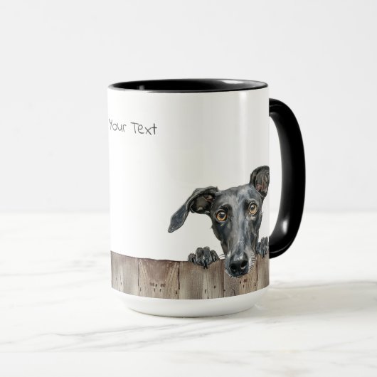 Lurcher Dog Tasse (VorderseiteRechts)