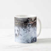 Lurcher-Schwimmen-Tasse| männlicher Lurcher-Hund Kaffeetasse (VorderseiteRechts)