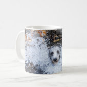 Lurcher-Schwimmen-Tasse| männlicher Lurcher-Hund Kaffeetasse (Vorderseite Links)