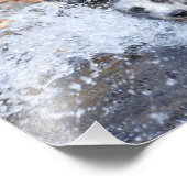 Lurcher Swimming Foto Print (Ecke)