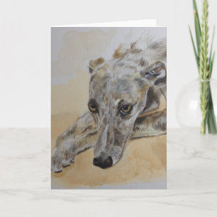 Lurcherhundegrußkarte Karte