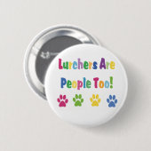 Lurchers Are People Too Button (Vorne & Hinten)