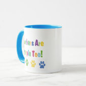Lurchers Are People Too Tasse (Vorderseite Links)