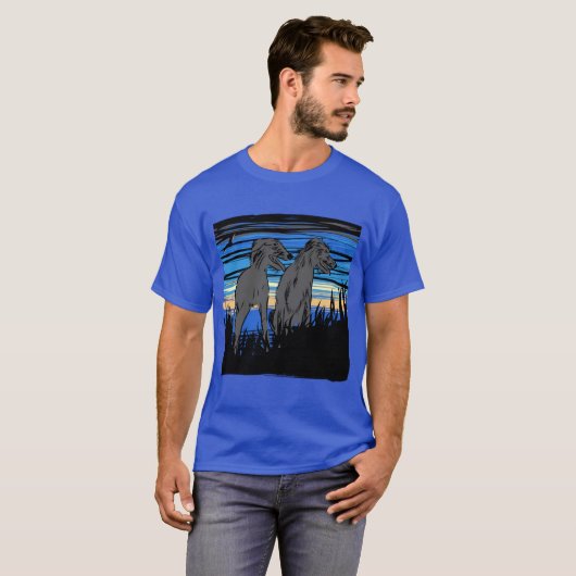 Lurchers overseeing the world T-Shirt (Vorne ganz)