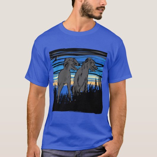 Lurchers overseeing the world T-Shirt (Vorderseite)