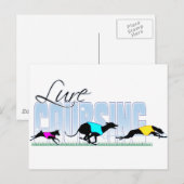 Lure Coursing Hunde Postkarte (Vorne/Hinten)