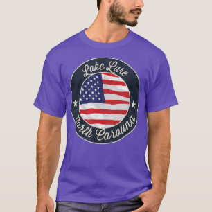 Lure Lake - Patriotic North Carolina Souvenir T-Sh T-Shirt
