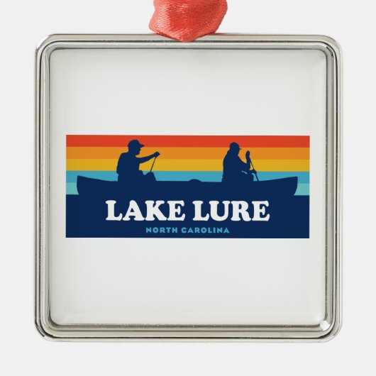 Lure North Carolina Canoe Ornament Aus Metall (Vorne)