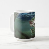 Lured in Largemouth Bass Kaffeetasse (Vorderseite Links)