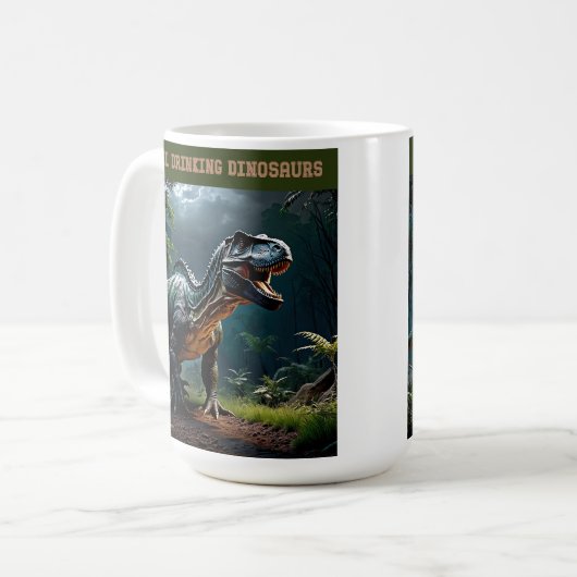 Lurking Albertosaurus Kaffeetasse (Vorderseite Links)