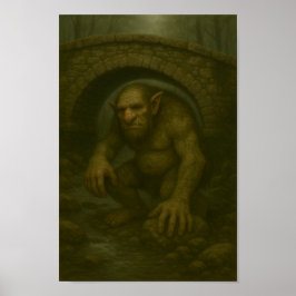 Lurking Legend - Troll unter einer Brücke Poster