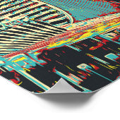 Lusail Marina Gebäude Illustration Katar Poster (Ecke)