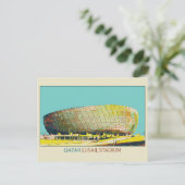 Lusail Stadium Architektur Illustration Katar Pos Postkarte (Stehend Vorderseite)