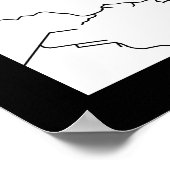 Lusaka Zambia City Map Poster (Ecke)